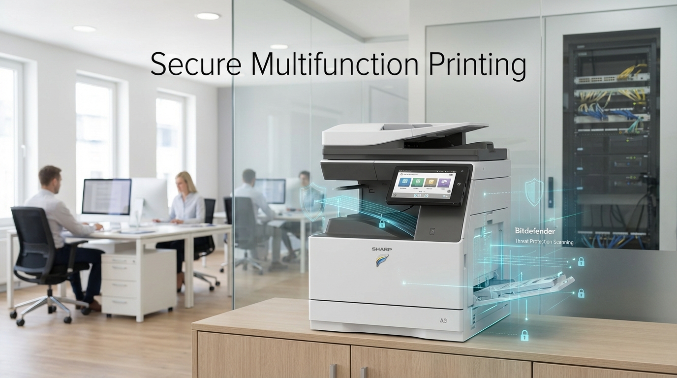 Mehr Sicherheit für Multifunktionsdrucker: Sharp & Bitdefender schützen Unternehmen in Mühldorf und Oberbayern
