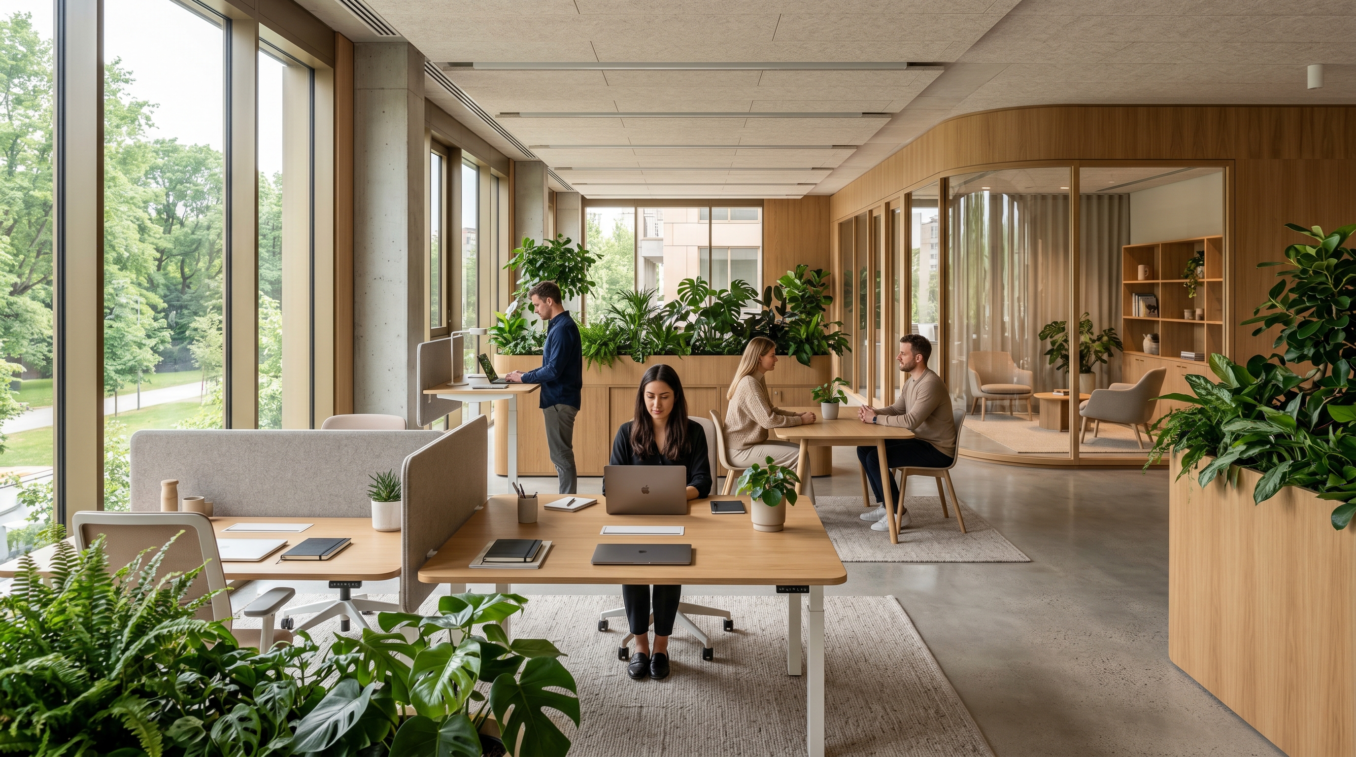 Biophile Architektur im Büro – Naturnahe Arbeitswelten für mehr Wohlbefinden und Leistung