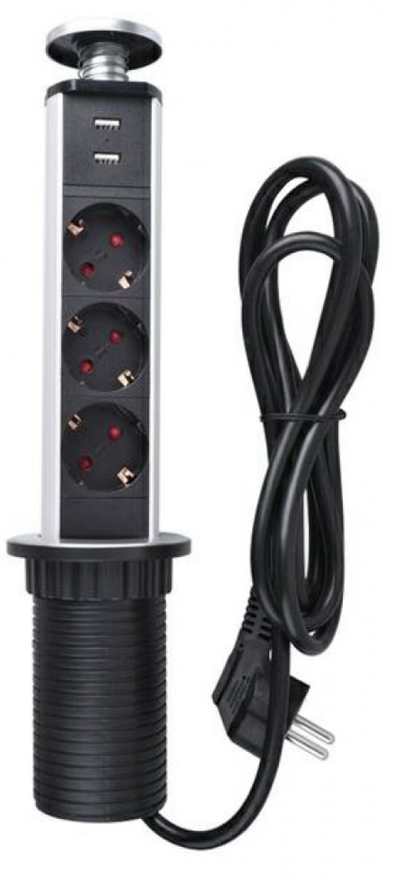 PCN BEV 3 2 DE versenkbare Steckdosenleiste