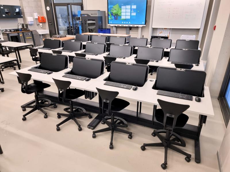 Salfer Multifunktionstisch Format+ versenkbarer Monitor bis zu 27" Berufliches Schulzentrum Vilshofen5