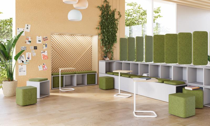 akustik im Bürogebäude mit modernen Panelen akustik im Bürogebäude mit modernen Panelen