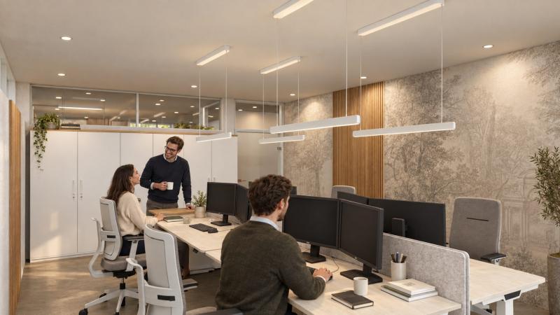Büroplanung Visualisierung Teamarbeitsplätze