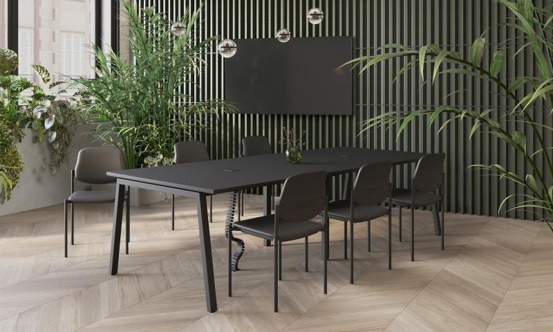 nowy styl conference room arrangement mit Konferenztisch und Stühlen in einem modernen Design