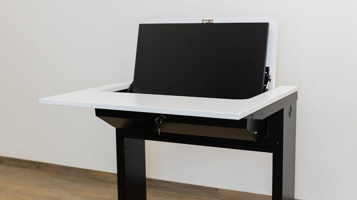 Das Klassenzimmer der Zukunft: Technik, die auf Knopfdruck verschwindet