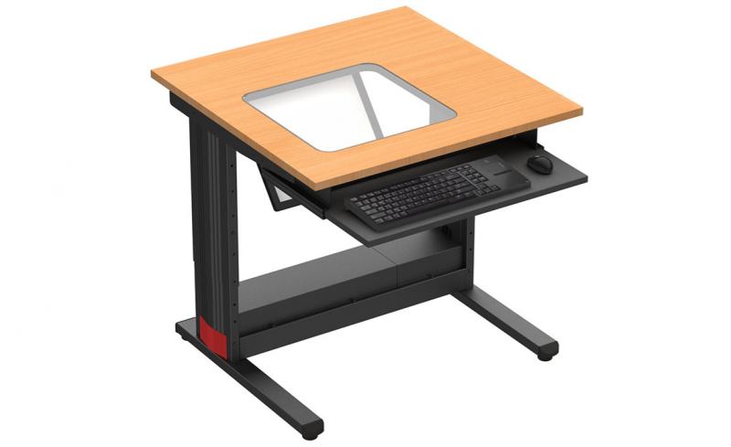 Bildschirm unter Glas